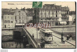 CPA Banque Epinal Pont De Pierre Et Credit Lyonnais Tramway - Banques