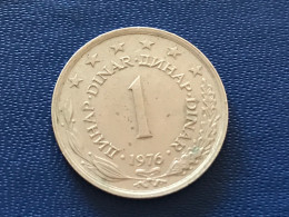 Münze Münzen Umlaufmünze Jugoslawien 1 Dinar 1976 - Yugoslavia