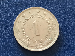 Münze Münzen Umlaufmünze Jugoslawien 1 Dinar 1976 - Joegoslavië