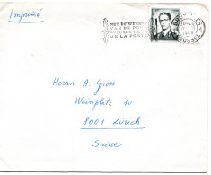 74255 - Belgien - 1968 - 1,50F Baudouin EF A DrucksBf BRUXELLES - ... -> Schweiz - Covers & Documents