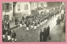 68 - WINTZENHEIM - Carte Photo - Musiqie - Fanfare - Défilé - Wintzenheim