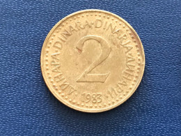 Münze Münzen Umlaufmünze Jugoslawien 2 Dinar 1983 - Joegoslavië