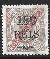 Portuguese Congo – 1915 King Carlos Overprinted REPUBLICA 130 Over 100 Réis Used Stamp - Portugiesisch-Kongo