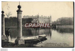 CPA Rambouillet Le Chateau Vue Prise De L&#39iie Du Potage - Rambouillet