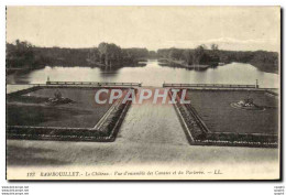 CPA Rambouillet Le Chateau Vue D&#39ensemble Des Canaux Et Du Parterre - Rambouillet