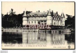 CPA Rambouillet Le Parc Le Chateau Pris De I&#39lle Des Poules - Rambouillet