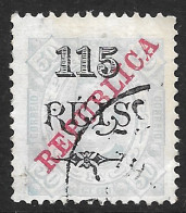 Portuguese Congo – 1915 King Carlos Overprinted REPUBLICA 130 Over 50 Réis Used Stamp - Portugees Congo