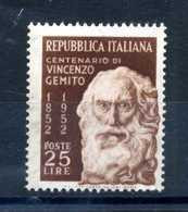 1952 REP. IT. SET MNH ** - 1946-60: Nuovi