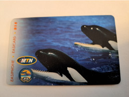 SOUTH AFRIKA  CHIPCARD /  R15  MTN  / KILLER WHALES /ORCA      Fine Used Card  **16198** - Sudafrica