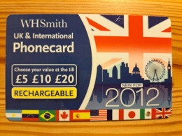 Prepaid Phonecard United Kingdom, IDT, WH Smith - London - Bedrijven Uitgaven