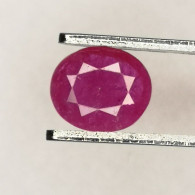 Rubis Traités (BE) De MADAGASCAR - Ovale 0.83 Carat - 6.3 X 5.3 X 2.5 Mm - Ruby