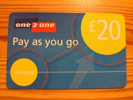 Prepaid Phonecard United Kingdom, One 2 One, Pay As You Go - [ 8] Ediciones De Empresas