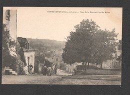 MONTFAUCON PLACE DE LA MOTTE ET PONT DE MOINE    D3232 - Montfaucon