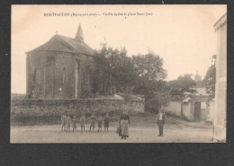 MONTFAUCON VIEILLE EGLISE ET PLACE SAINTT JEAN   D3234 - Montfaucon