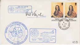 British Antarctic Territory (BAT) Flight Hannover To G. Von Neumayer Signature Ca Rothera 5 FE 1989 (PT162C) - Poolvluchten