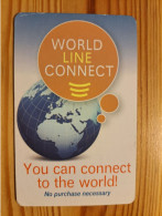 Prepaid Phonecard United Kingdom, World Line Connect - Emissions Entreprises