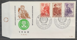 België, 1960, Nr 1128/30, FDC Envelop, OBP 70€ - 1951-1960