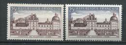 26169 FRANCE N°1128** 25F Valençay : Brun-rouge Et Brun Foncé  1957  TB  - Unused Stamps