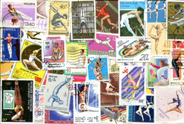 75 Timbres GYMNASTIQUE ET AGRES,  Tous Différents - Gymnastik