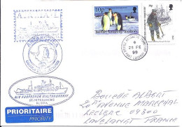 B.A.T. N° S/L. DE PORT LOCKROY / 26.2.99 POUR LA FRANCE - Cartas & Documentos