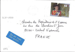 GRANDE BRETAGNE N° 1609 S/L DE BARNES/1992 POUR LA FRANCE - Cartas & Documentos