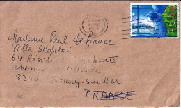 GRANDE BRETAGNE N° 1289 S/L DE LONDRES/1.12.87 POUR LA FRANCE - Cartas & Documentos
