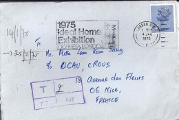 GRANDE BRETAGNE N° 739 S/L DE LONDRES/4.1.75 POUR LA FRANCE - Brieven En Documenten
