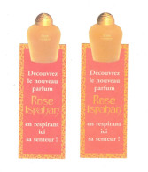 2 Cartes Parfumées Parfum Rose Ispahan En TB.Etat - Modern (from 1961)