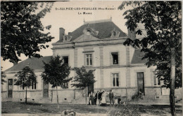 87. HAUTE-VIENNE - ST-SULPICE LES FEUILLES. La Mairie. Plan Assez Rare. - Saint Sulpice Les Feuilles