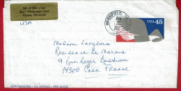 1992 - Aérogramme EGLE De Merrifield Pour La France - Covers & Documents