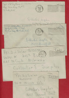 1945/1946 - 4 Enveloppes En Franchise Militaire - Letters Sent Free Of Duty Military - Poststempel