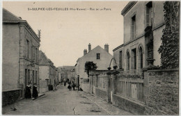 87. HAUTE-VIENNE - ST-SULPICE LES FEUILLES. Rue De La Poste. - Saint Sulpice Les Feuilles