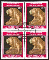 Luxembourg, Luxemburg,  1989, MI 1217,YV 1167, VIERERBLOCK, 150 JAHRE UNABHÄNGIGKEIT,  GESTEMPELT,OBLITERE - Used Stamps