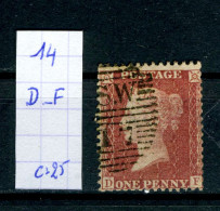 Grande-Bretagne    N° 14   D - F - Gebraucht