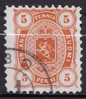 FI001 – FINLANDE – FINLAND – 1875 – COAT OF ARMS – MI 13Axb USED 20 € - Gebruikt