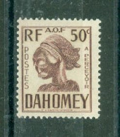 DAHOMEY - TIMBRES-TAXE N°24** MNH LUXE SCAN DU VERSO. - Andere & Zonder Classificatie