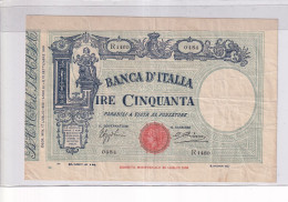 ITALIA 50 LIRE 17-7-1933 CAT 5/21 - 50 Lire