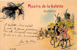 CPA Publicité Publicitaire Réclame Non Circulé Moulin De La Galette Georges REDON - Reclame