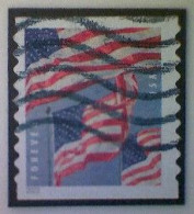 United States, Scott #5657, Used(o), 2022, Three Flags Definitive, (58¢), Red, White, And Dark And Light Blue - Oblitérés