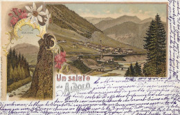 UN SALUTE DA AIROLO ► Sehr Schöne Mehrbild-Lithokarte Anno 1899    ►RAR◄ - Airolo