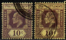 STRAITS SETTLEMENTS 1907-11 O - Straits Settlements