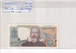 ITALIA  2000 LIRE GALILEO GALILEI 8-10-1973 CAT 59A - 2000 Liras