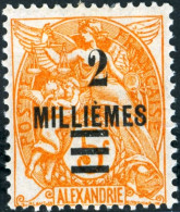 ALESSANDRIA – ALEXANDRIA, TIPO BLANC SOPRASTAMPATO, 1925, NUOVO (MLH*) Mi:FR-ALE 64, Sn:FR-ALE 63, Yt:FR-ALE 65 - Unused Stamps