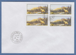 Zypern Amiel-ATM 1999 Mi-Nr. 3 Werte 0,11 - 0,16 - 0,21 - 0,26  Auf FDC - Other & Unclassified