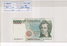 ITALIA  5000 LIRE BELLINI 1992 CAT 69C - 5.000 Lire