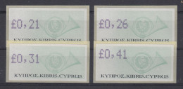 Zypern Amiel-ATM 2003  Mi-Nr. 10f Satz 4 Werte ** - Autres & Non Classés