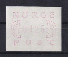 Norwegen ATM Mi.-Nr. 2.1a (schmale 0)  Portowertstufe 0125 ** - Automatenmarken [ATM]