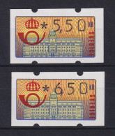 Schweden 1992 Klüssendorf ATM Mi.-Nr. 2 Satz 2 Werte 550-650 ** - Machine Labels [ATM]