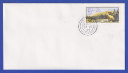 Zypern Amiel-ATM 1999 Mi-Nr. 4 Aut.-Nr.004 Wert 0,36 Auf Blanco-FDC  - Autres & Non Classés