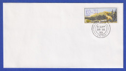 Zypern Amiel-ATM 1999 Mi-Nr. 4 Aut.-Nr.004 Wert 0,31 Auf Blanco-FDC  - Autres & Non Classés